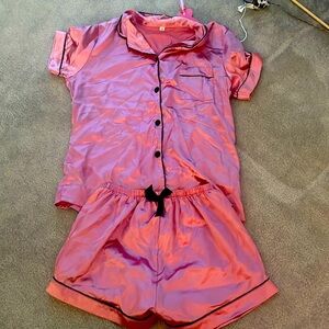 pink pajamas size medium